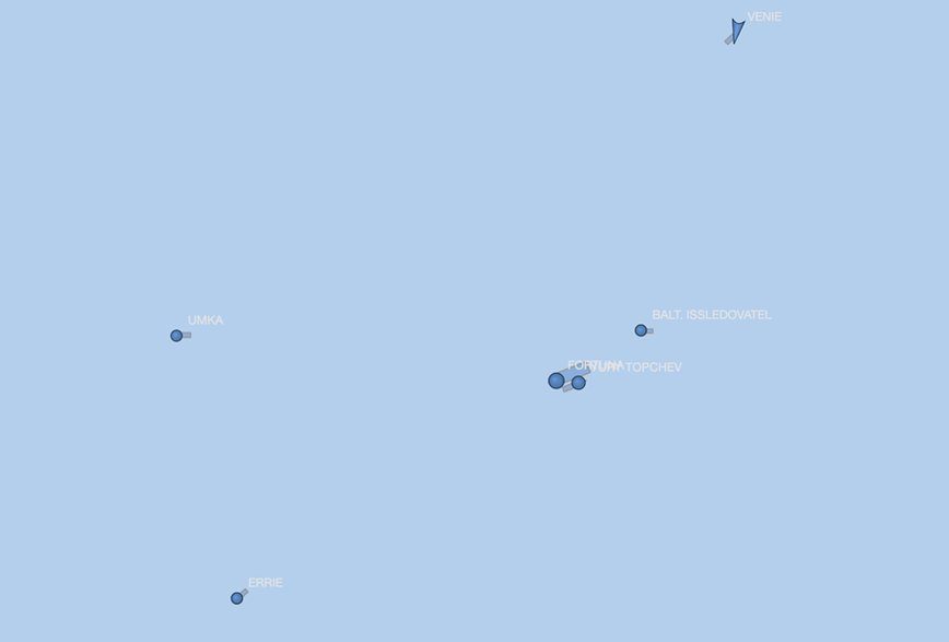 Lokalizacja na budowie Nord Stream 2. Fot. Vesselfinder/Mariusz Marszałkowski