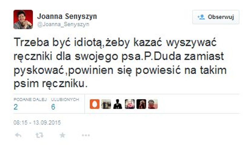 Szokujące słowa: „Duda powinien się powiesić!"