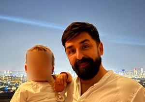 Ognjen Amidžić sa sinom u Dubaiju