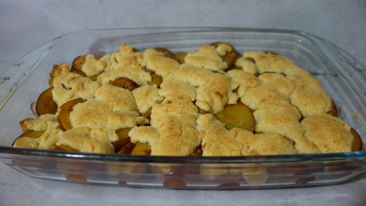 Ciasto Cobbler ze śliwkami