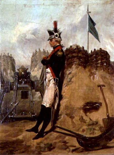 Alexander Hamilton w mundurze artylerzysty, obraz Alonzo Chappela, 1804 rok, domena publiczna