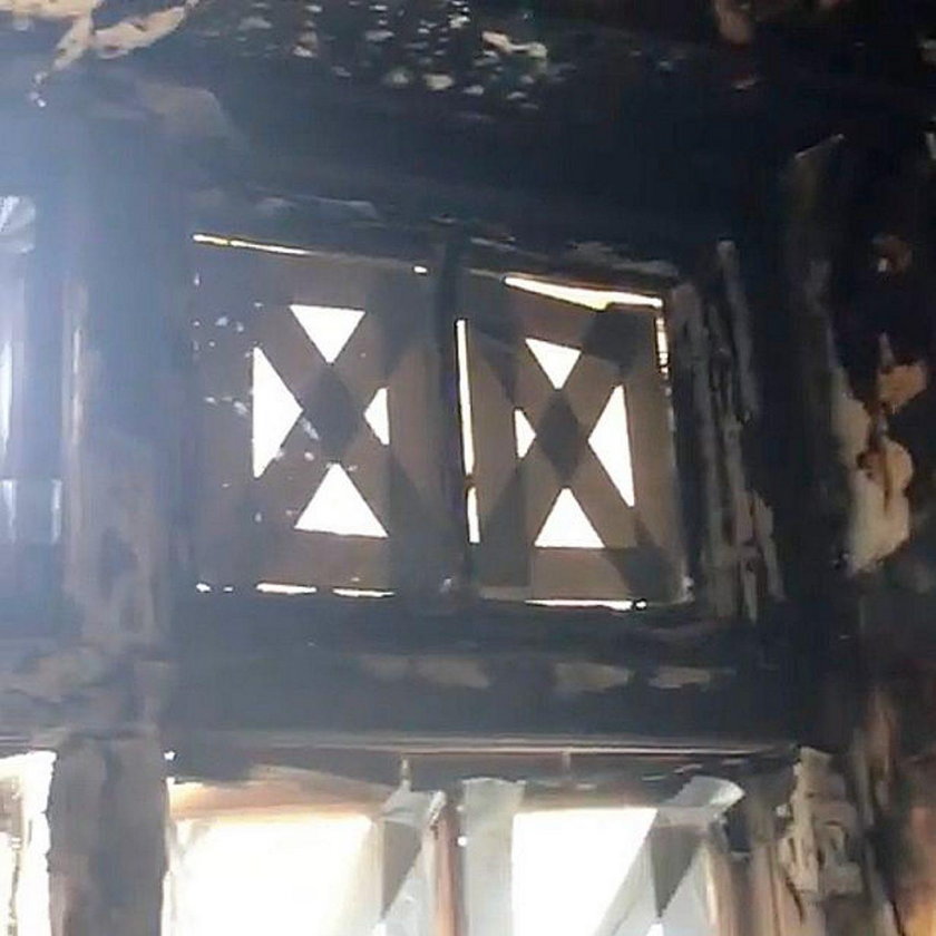 Pożar w mieszkaniu Joan Collins