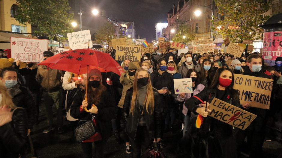 Strajk kobiet w Łodzi