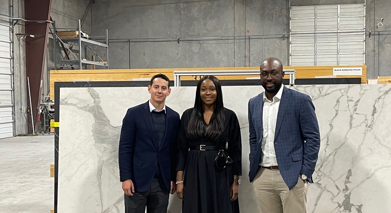 [L - R]: Roberto Contreras IV, Head, New Markets, Houston EB5, Ruth Obih, Chief Executive, 3INVEST and Acho Azuike, Managing Director, Houston EB5