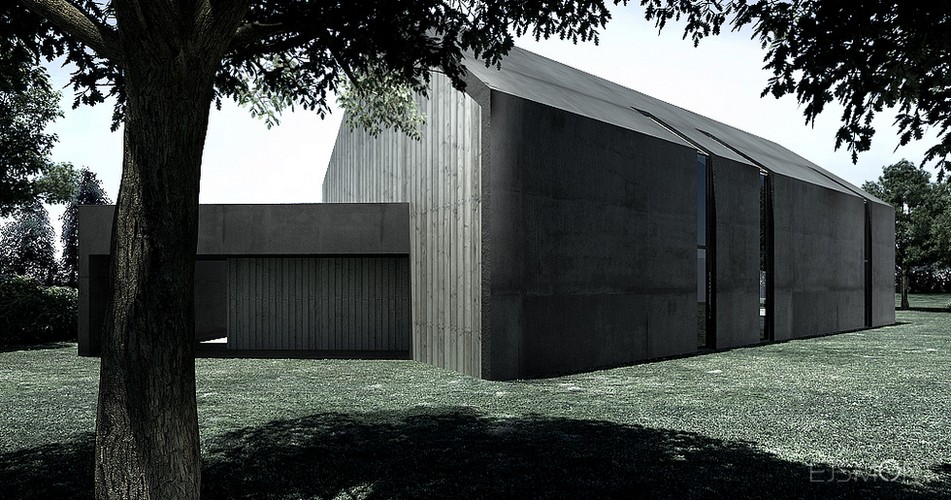 Dom minimalistyczny, tradycyjna bryła - projekt Ejsmont