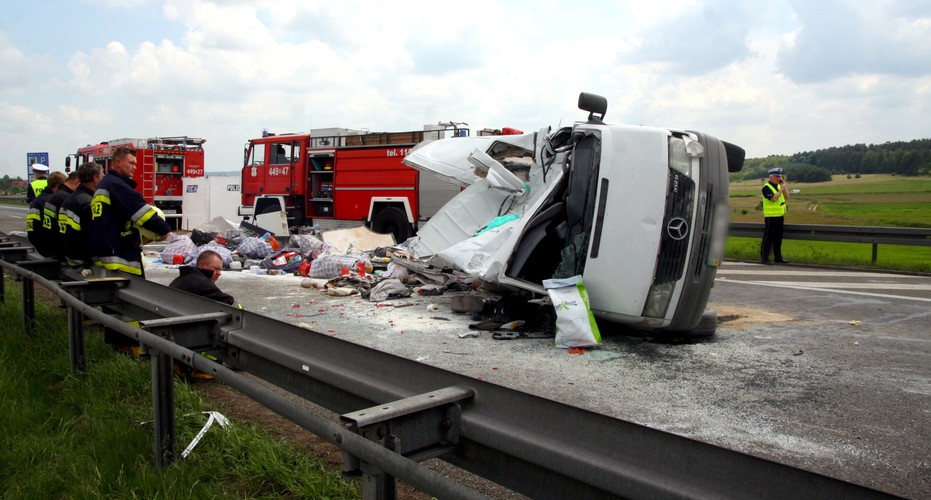 Wypadek na autostradzie A4