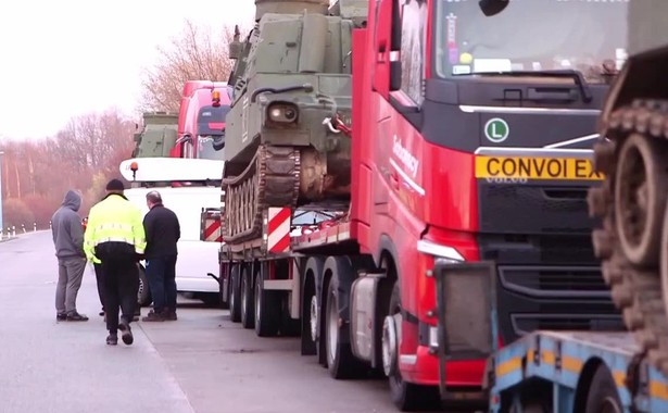 Niemiecka policja zatrzymała konwój przewożący amerykańskie czołgi z Polski. Posypały się grzywny