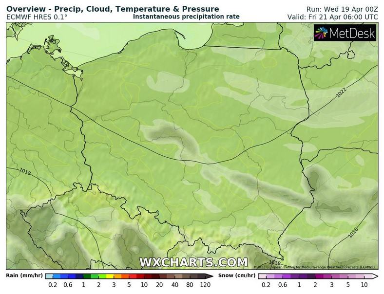 Noc w całej Polsce będzie już sucha i pogodna