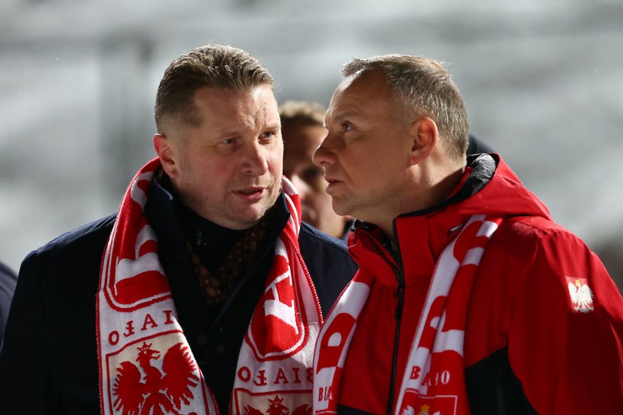 Minister Przemysław Czarnek i prezydent Andrzej Duda w Zakopanem