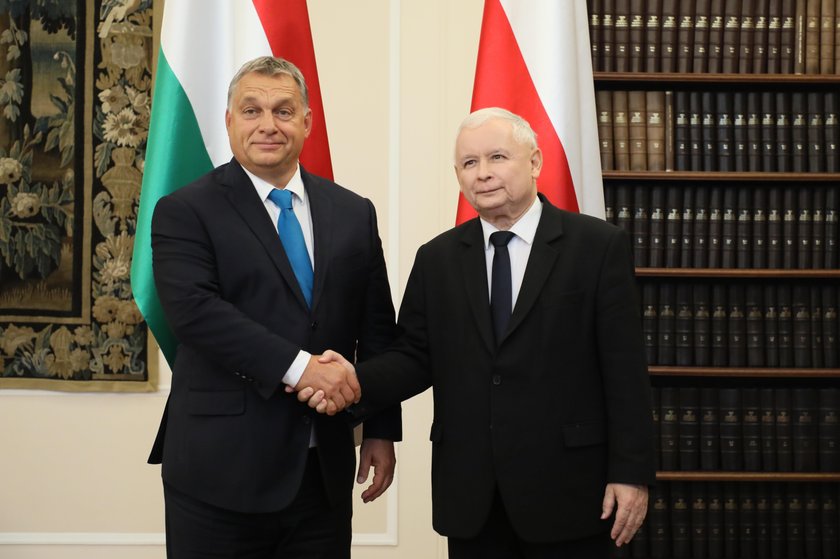 Victor Orban I Jarosław Kaczyński