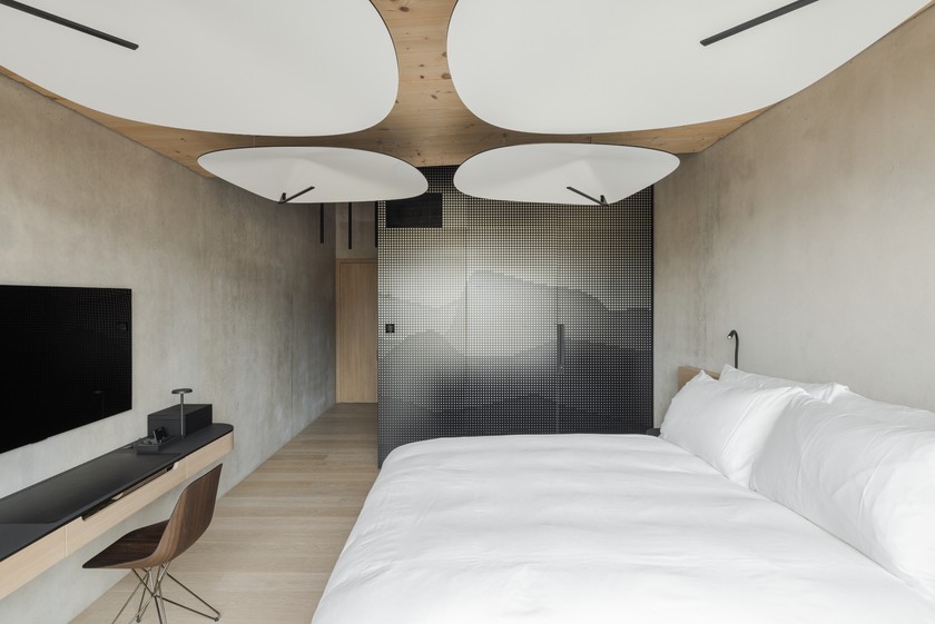 Ein Zimmer im Hotel des Horlogers.