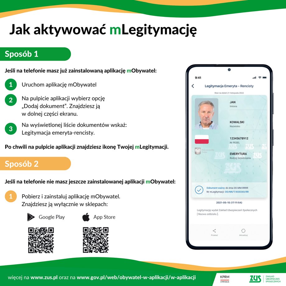 Instrukcja aktywacji mLegitymacji