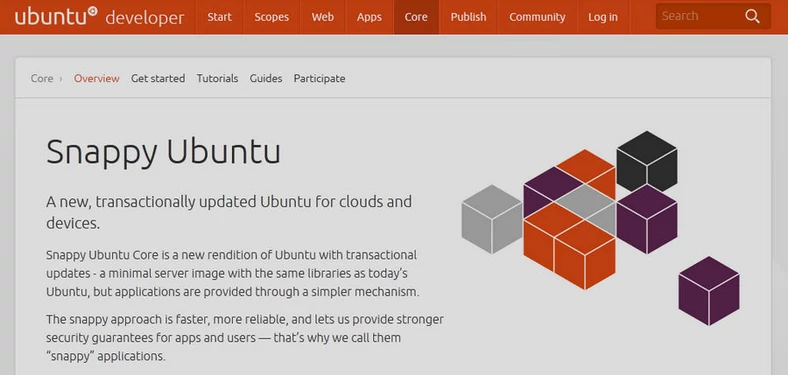 Snappy jest okrojoną wersją systemu Ubuntu celującą w komunikacji między inteligentnymi urządzeniami