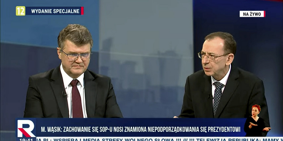 Mariusz Kamiński i Maciej Wąsik w TV Republika.