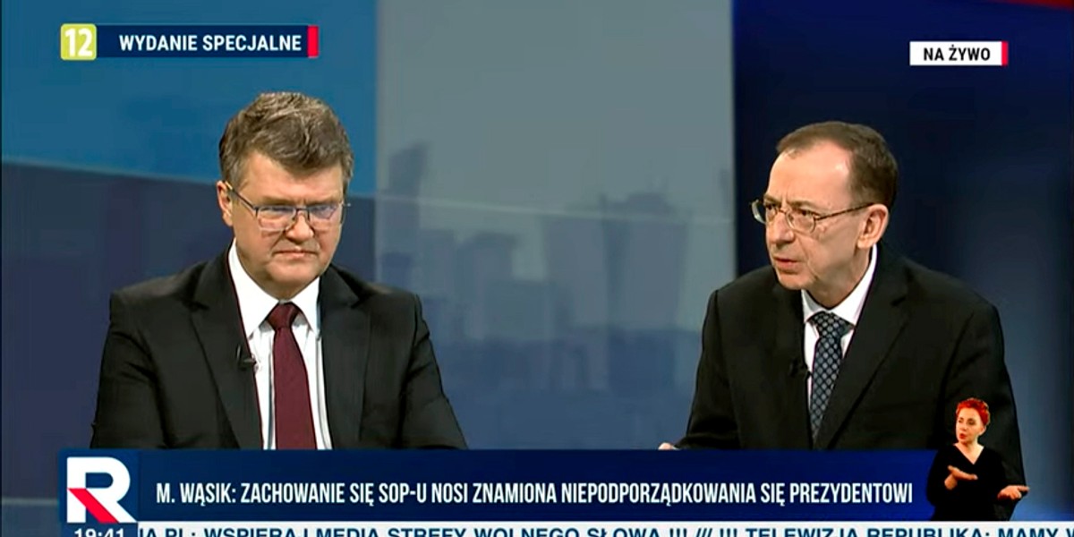 Mariusz Kamiński i Maciej Wąsik w TV Republika.