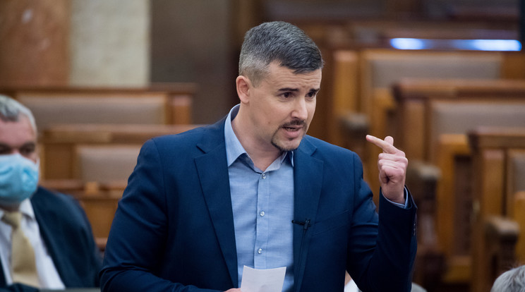 Jakab Péter, a Jobbik frakcióvezetője / Fotó: MTI/Koszticsák Szilárd