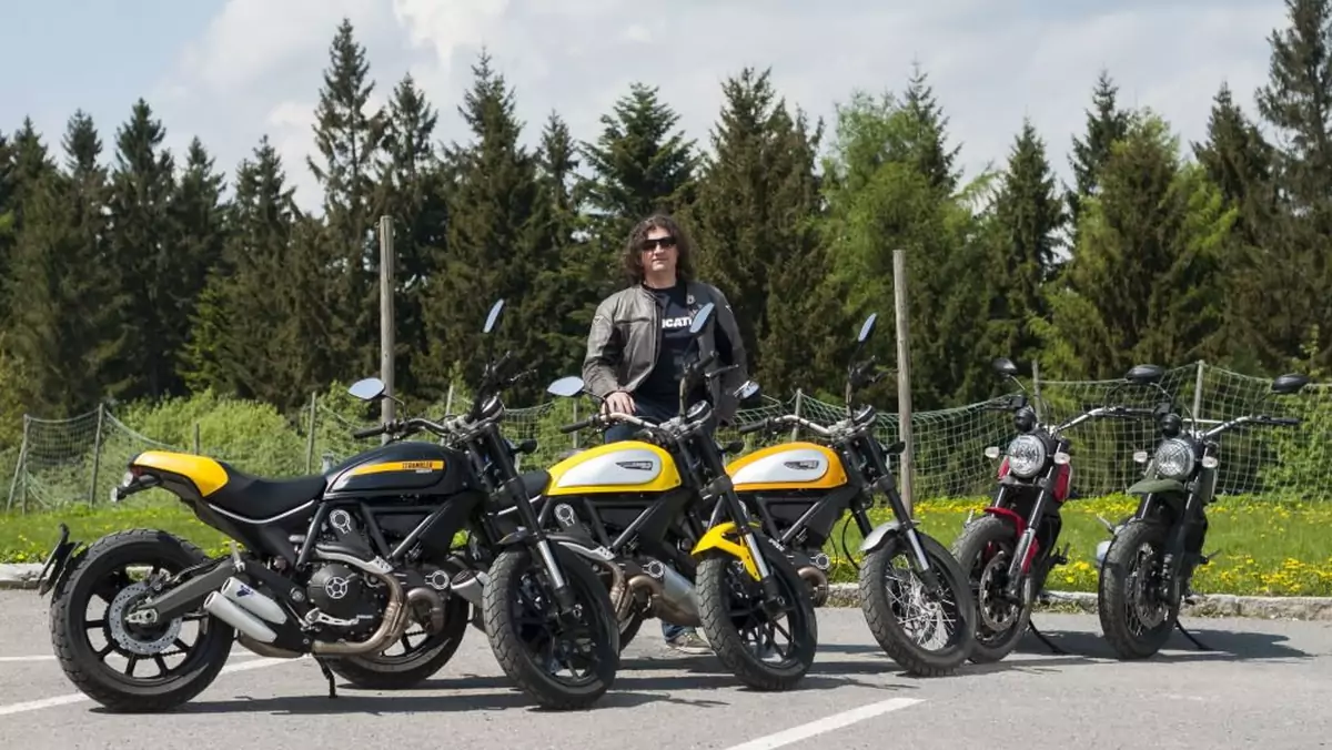 Motocykle Ducati Scrambler podczas testu