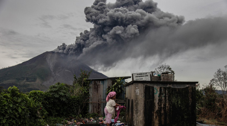 Vulkán kitörés Szumátrán / Fotó: Profimedia 