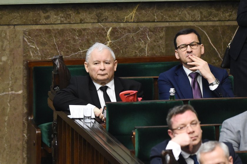 Jarosław Kaczyński i Mateusz Morawiecki