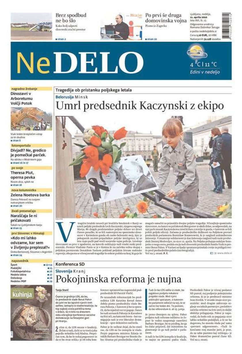 prasa światowa, gazety, świat, katastrofa