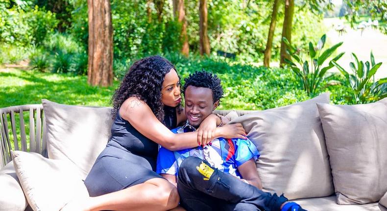 Diana Marua with Bahati