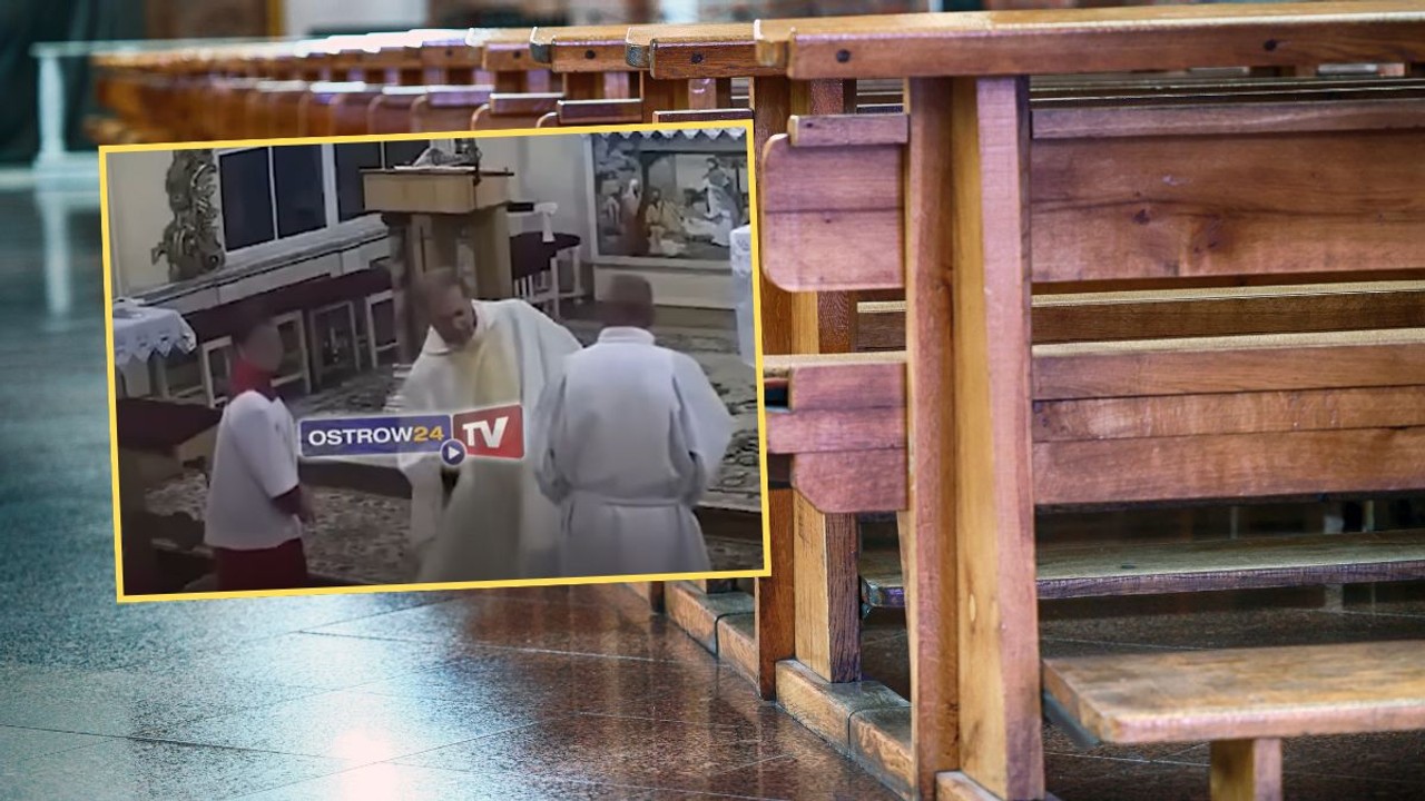Ksiądz chwiał się podczas mszy. "Coś tam mnie troszkę skręciło" [WIDEO]