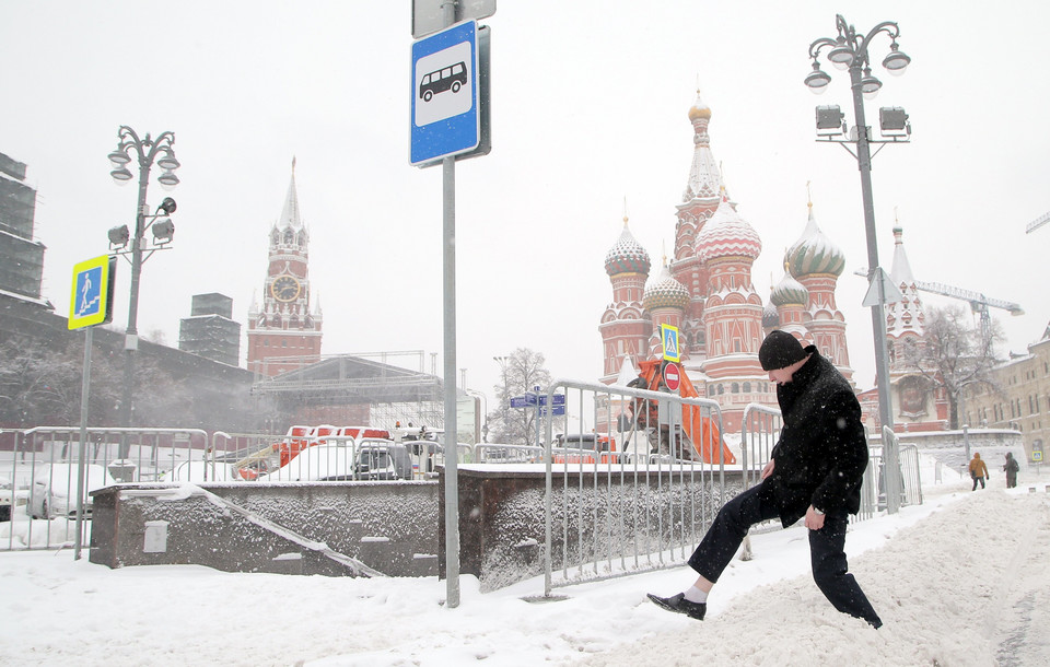 Rekordowe opady śniegu w Moskwie