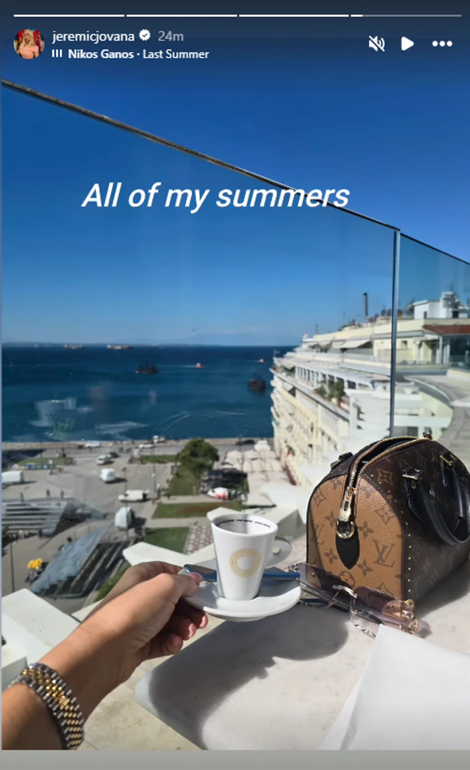 Jovana Jeremić otputovala u Solun