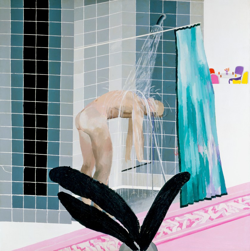 David Hockney, «Man in Shower in Beverly Hills», 1964.