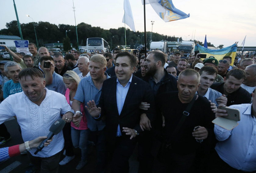 Saakaszwili przekroczył granicę. Jest już na Ukrainie