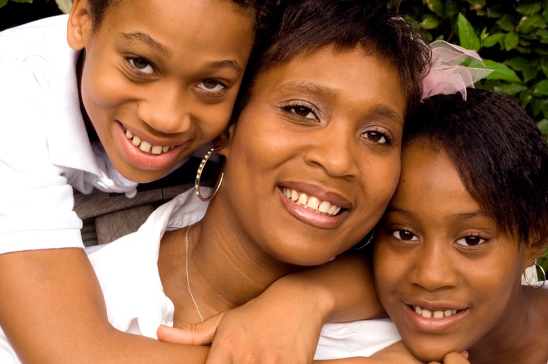 Mother and teen children (Today's parent) 