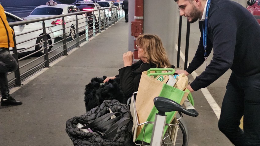 Vesna Čipčić na aerodromu