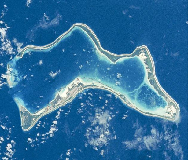 Zdjęcie satelitarne Diego Garcia, fot. NASA