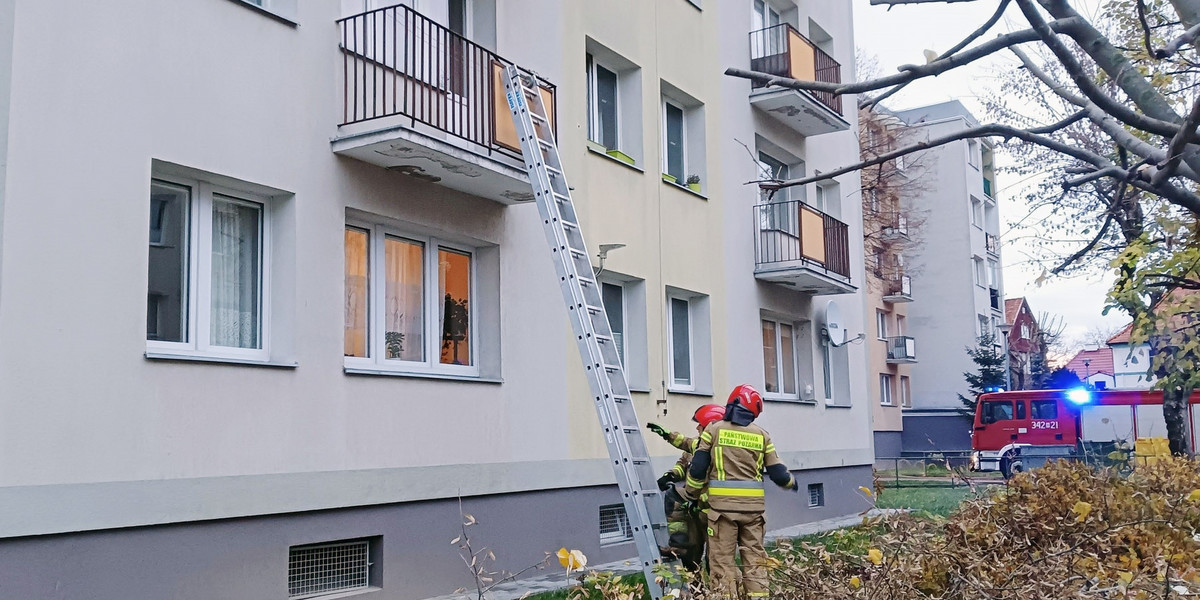 Akcja ratunkowa w Elblągu.