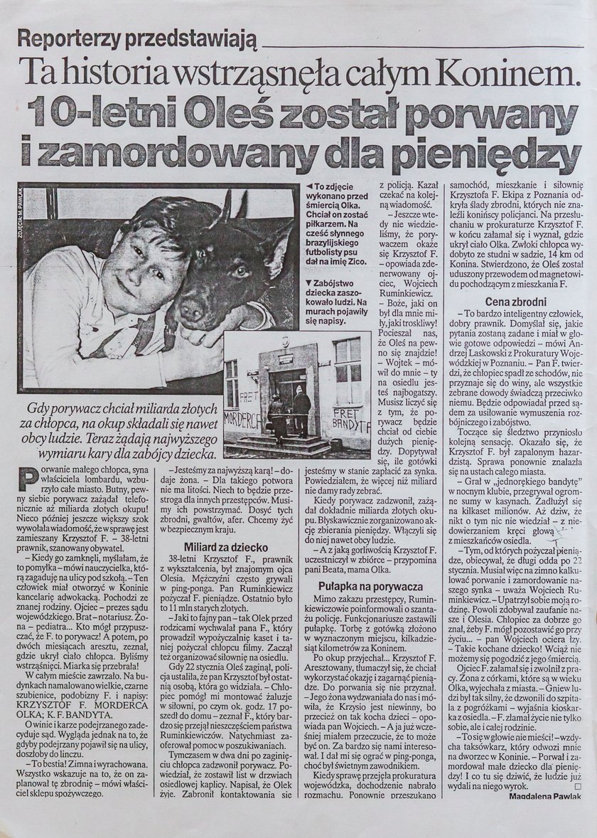 Morderco, zapłać za śmierć mego syna