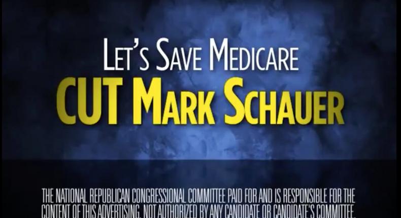 A 2010 campaign ad from the National Republican Congressional Committee attacked then-Michigan Rep. Mark Schauer, a Democrat, over Medicare cuts in the Affordable Care Act.