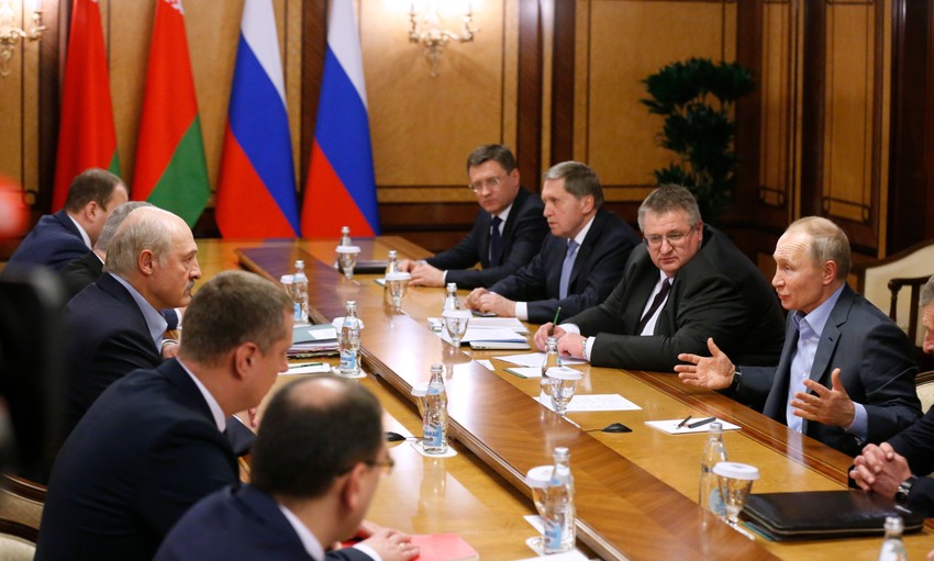 Vladimir Putin sa Aleksadrom Lukašenkom