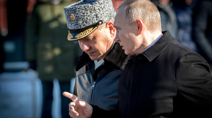 Szergej Sojgu és Putyin / Fotó: AFP