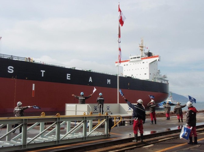 Ma długość 229 m., szerokość 32 m a zanurzenie 14,4 m. Jednorazowo może przewieźć 82 tysiące ton węgla, rudy żelaza albo zboża. Cięcie pierwszych blach KARPAT rozpoczęło się w lutym ub. r., stępkę położono w sierpniu, natomiast wodowanie odbyło się w październiku 2012.