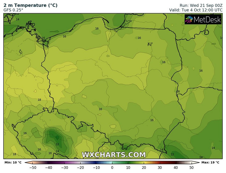 Początek października przyniesie umiarkowaną pogodę