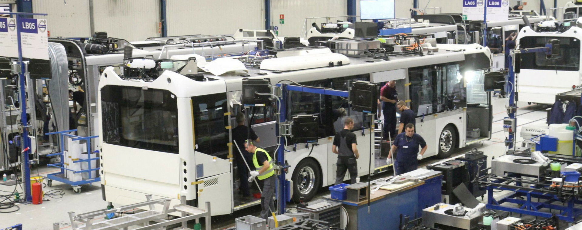 Fabryka autobusów Volvo we Wrocławiu, która produkuje głównie na eksport