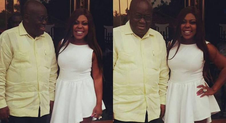 Afia Schwarzenegger shares adorable photo with President Nana Addo