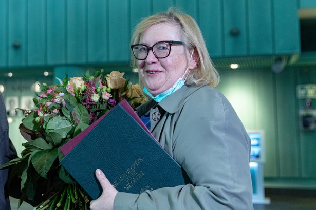 26.05.2020 Warszawa , Sad Najwyzszy . Nowa Pierwsza Prezes Sadu Najwyzszego Malgorzata Manowska podczas pierwszej konferencji prasowej . Fot. Dawid Zuchowicz / Agencja Gazeta