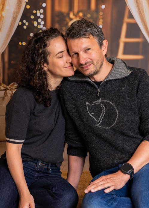 Claudio so svojou manželkou Kathi.