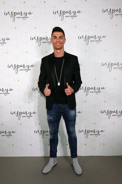 Cristiano Ronaldo na otwarciu kliniki transplantacji włosów