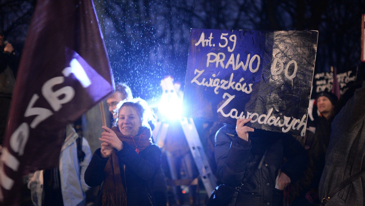 pikieta przed Kancelarią Premiera