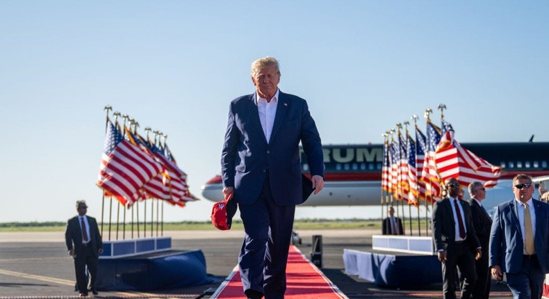 Meta on Friday announced its plans to roll back restrictions on former President Donald Trump's social media accounts ahead of the Republican National Convention. Brandon Bell via Getty Images