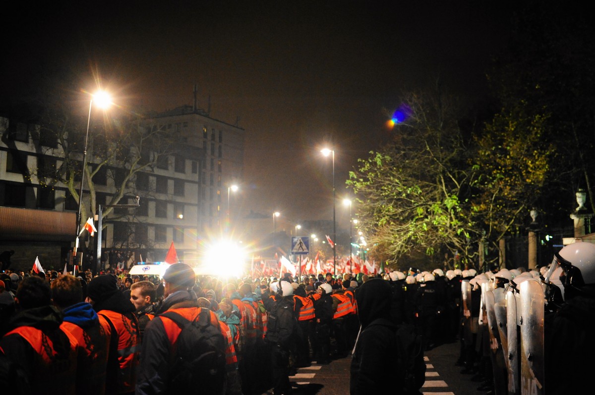 Starcia podczas Marszu Niepodległości