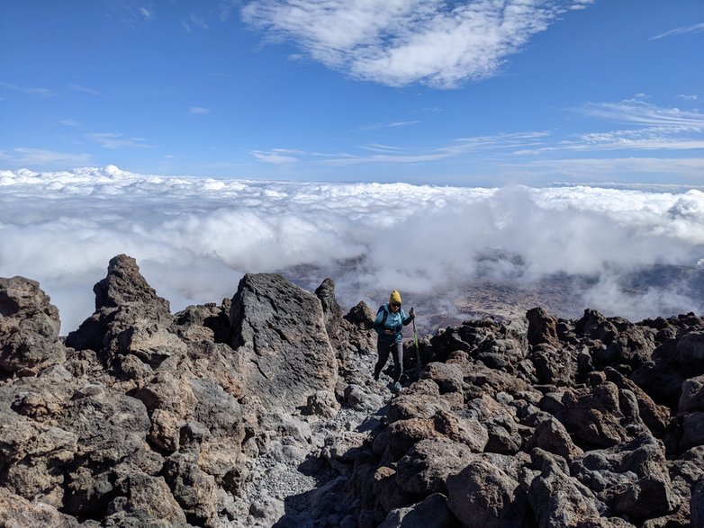 Podejście na wulkan Teide. 