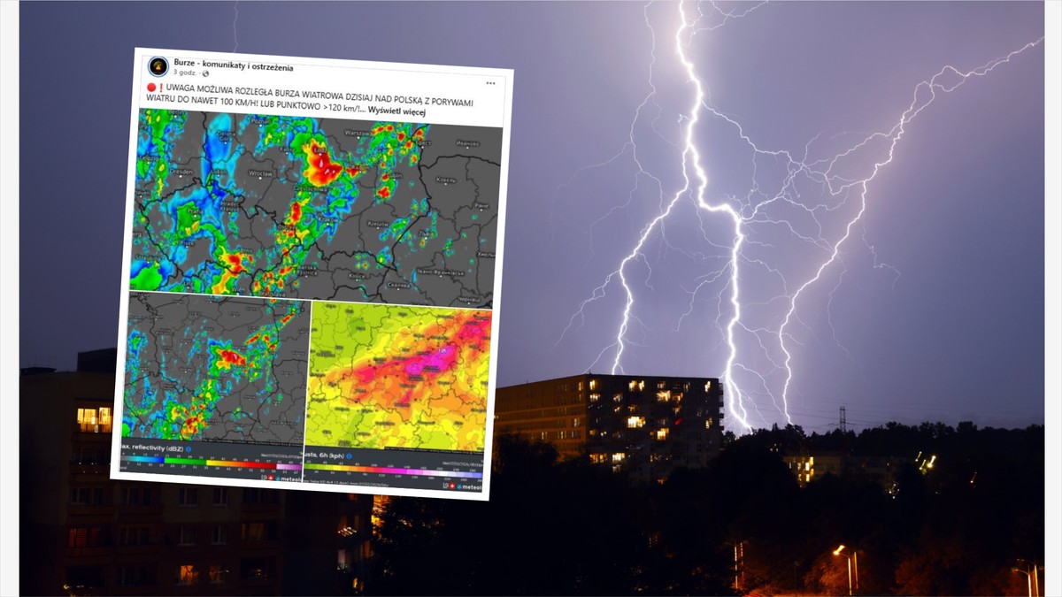 Bow echo może uderzyć w Polskę. Synoptycy ostrzegają przed groźnymi burzami i bryłami gradu